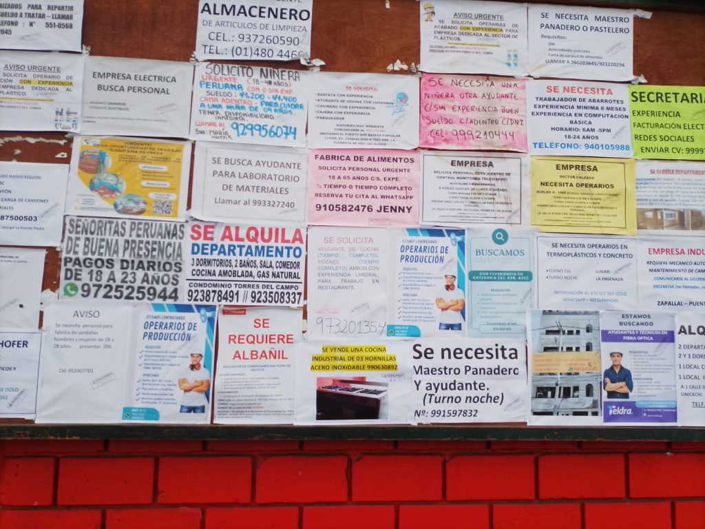 Puestos de Trabajo en ZOna Infantas, PRO, Santa Luzmil, Industrial Pro, El Alamo, Retablo, Santa Luzmila